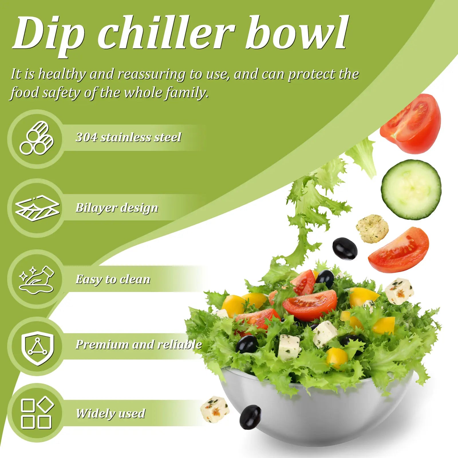 Stainless Steel Cooling Bowl