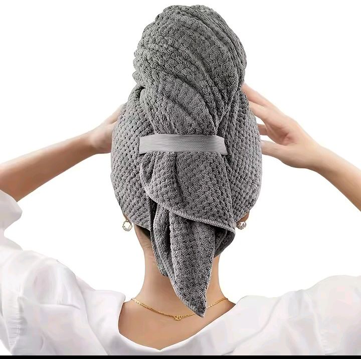 Microfiber Hair Towel Wrap for Women | Quick Dry Hair Turban | Super Absorbent Anti-Frizz Hair Drying Towel | Hair Care Towel