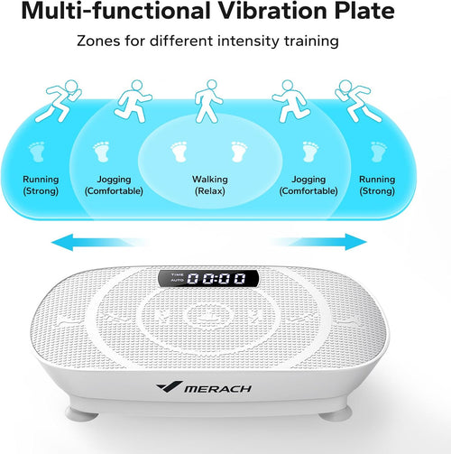 MERACH Vibration Plate Exercise Machine Whole Body Workout Plate Exercise Machine Vibration