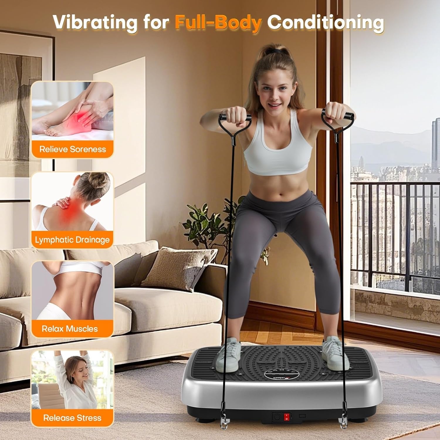 Vibration Plate Lymphatic Drainage Vibration Platform Machines for Weight Loss